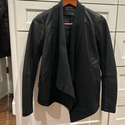 elie tahari leather jacket quality